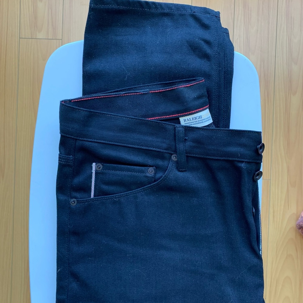 Selling my Raleigh Denim Worshop jeans. Tried on, just not for me.